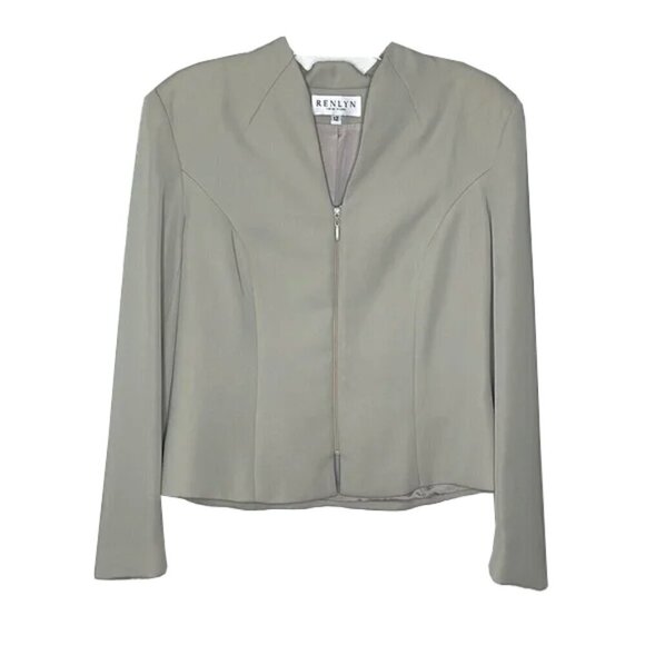 ❤️ 🆕 RENLYN New York Zip Coat Size 12 - Picture 1 of 4